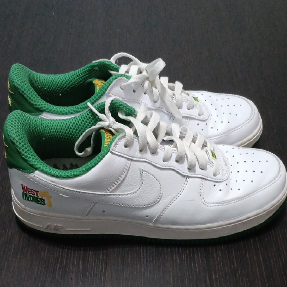 Nike West Indies White and Green Sneakers